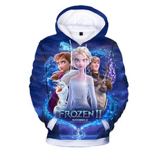 Load image into Gallery viewer, New Frozen 2 Elsa Anna Kids Baby Boys Girls Toddlers 3D printing Hoodies Cartoon Tracksuit Children Clothing Cute Sweatshirts