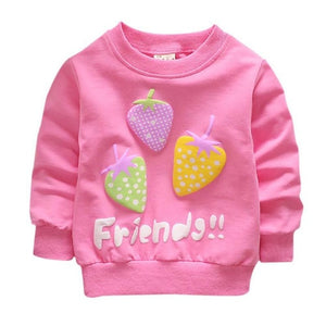 Baby Girl Sweatshirts Spring Shirts Infant Long Sleeve T-Shirts Clothes 2018 Spring Kids Bunny Cartoon Sweatshirt