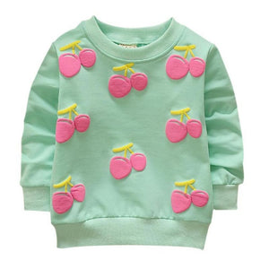 Baby Girl Sweatshirts Spring Shirts Infant Long Sleeve T-Shirts Clothes 2018 Spring Kids Bunny Cartoon Sweatshirt