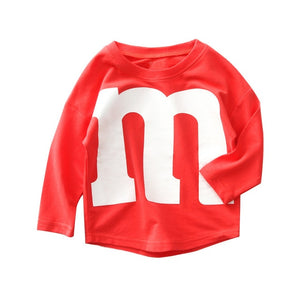 Spring Autumn Baby Boys Girls Sweatshirts Cotton Kids Print M Hoodies Children Clothes Long Sleeve Tops Toddler Casual Clothing