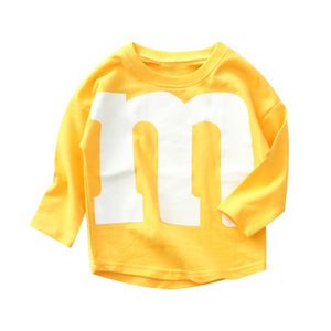 Spring Autumn Baby Boys Girls Sweatshirts Cotton Kids Print M Hoodies Children Clothes Long Sleeve Tops Toddler Casual Clothing