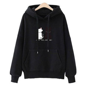 Streetwear Hoodies Women Sweatshirt Autumn Long Sleeve Hoodies Harajuku Hoodie Cute Cat Print Sweatshirt Women Sudadera Mujer