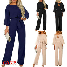 Load image into Gallery viewer, 2019 New Women Female Fashion High Waist Long Sleeve Jumpsuit Autumn Cotton Long Sleeve Casual Loose Romper Trousers Ladies Pant
