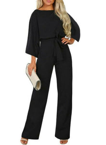 2019 New Women Female Fashion High Waist Long Sleeve Jumpsuit Autumn Cotton Long Sleeve Casual Loose Romper Trousers Ladies Pant