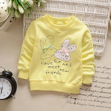 Load image into Gallery viewer, Baby Girl Sweatshirts Spring Shirts Infant Long Sleeve T-Shirts Clothes 2018 Spring Kids Bunny Cartoon Sweatshirt
